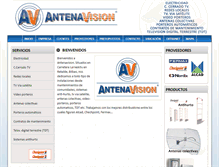 Tablet Screenshot of antenavision.com